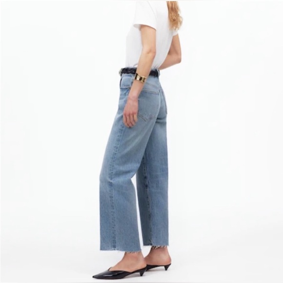 Madewell Denim - Madewell The Perfect Vintage Wide-Leg Crop Jeans